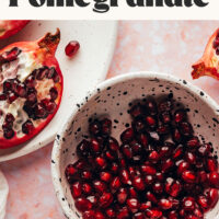 Bowl of pomegranate seeds