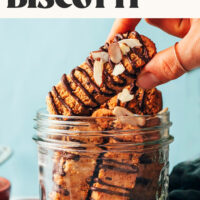 Image of gluten-free chocolate almond biscotti