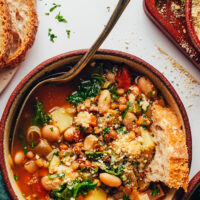 Image of simple but perfect vegetable soup