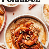 Image of creamy vanilla millet porridge