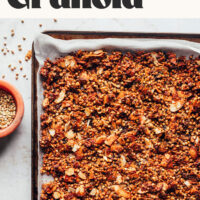 Image of maple almond buckwheat granola