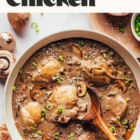 Image of creamy mushroom chicken