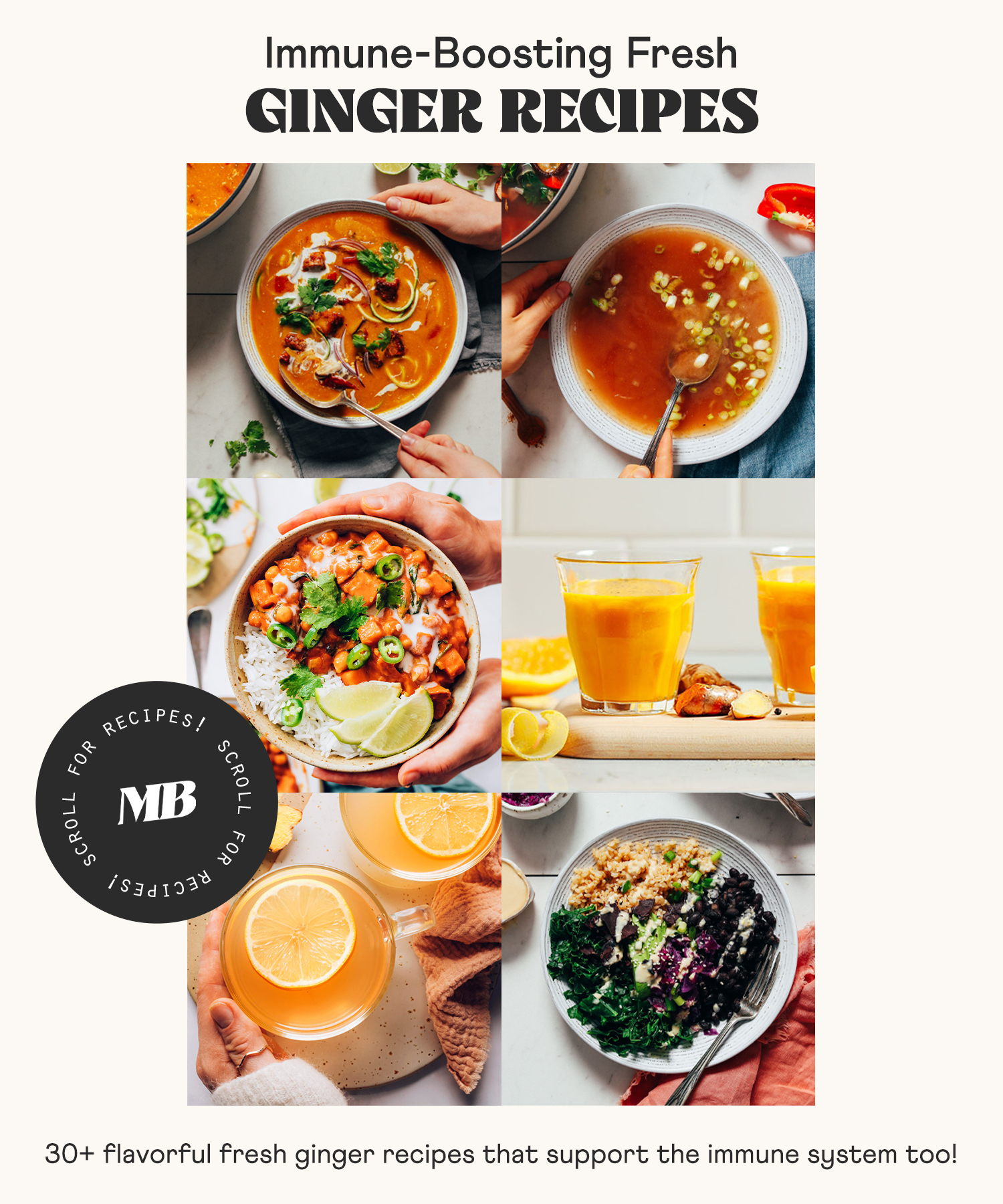 Image of immune-boosting fresh ginger recipes