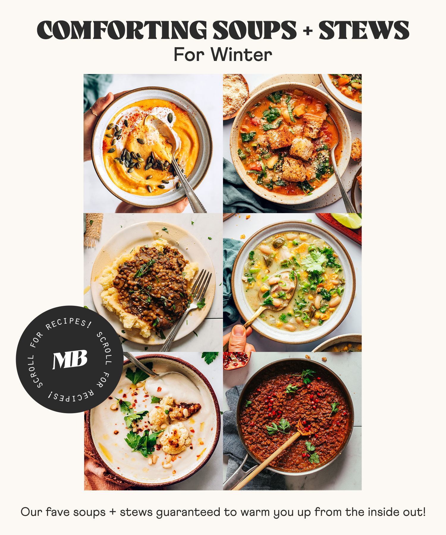 Image of comforting soups and stews