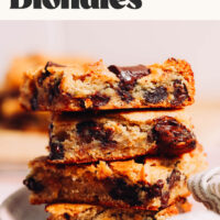Image of tahini sweet potato blondies