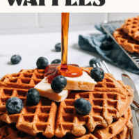 Image of vegan protein waffles