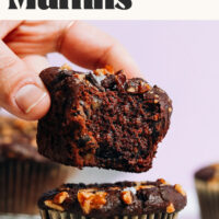 Image of salted chocolate banana nut muffins