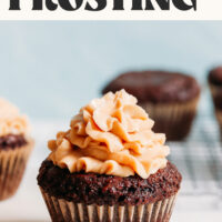 Image of fluffy vegan peanut butter frosting
