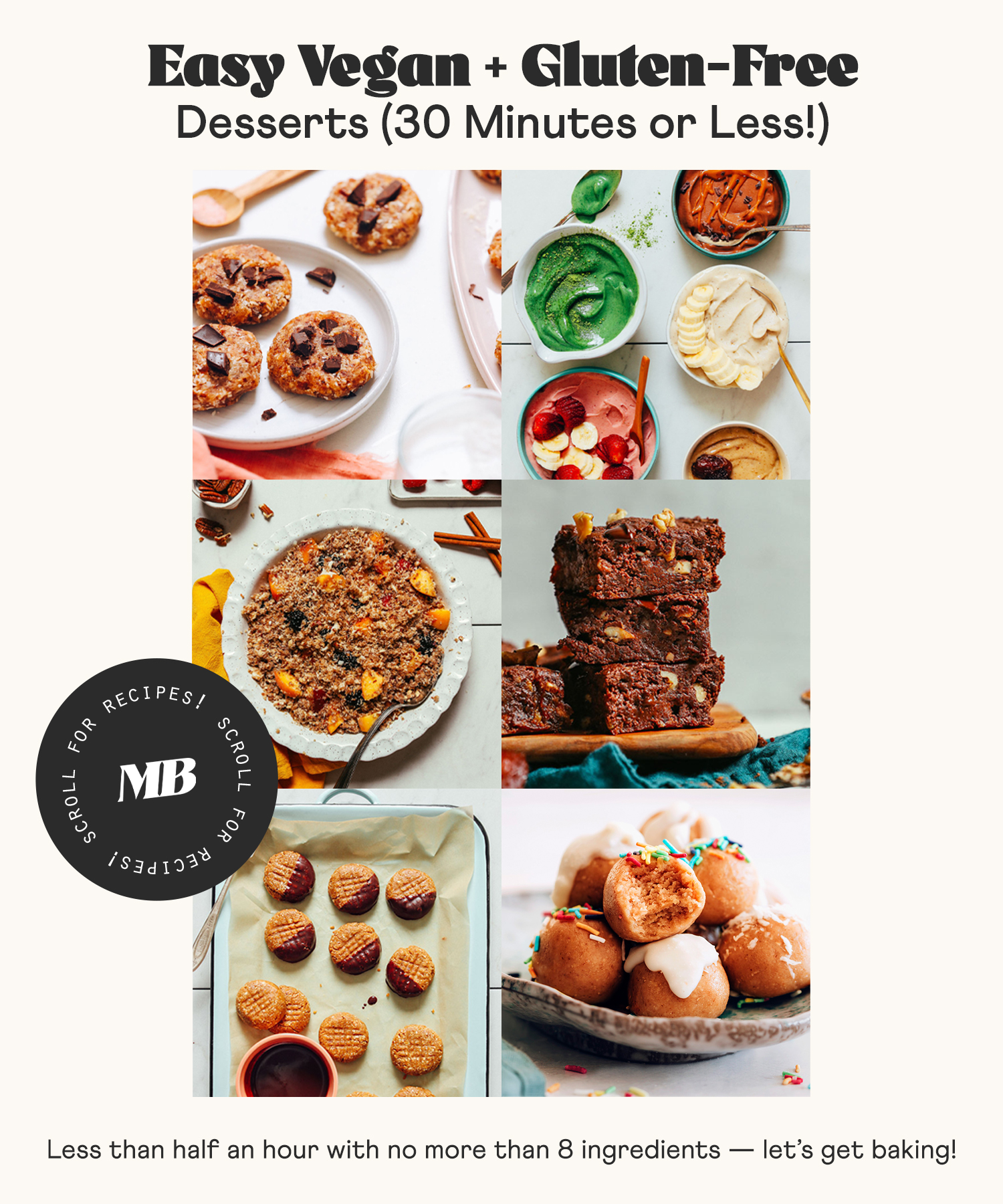 Image of vegan and gluten-free desserts