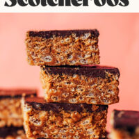 Image of easy vegan scotcheroos