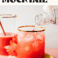 Image of sparkling hibiscus orange mocktail