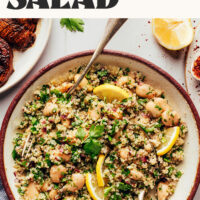Image of lemony white bean quinoa salad