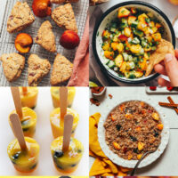 Photos of recipes using fresh peaches