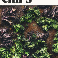 Photo of homemade kale chips with text above it saying How to Make Kale Chips ready in 30 minutes