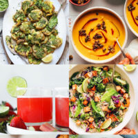 Smashed potatoes, carrot soup, rhubarb margarita, and other spring recipes