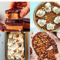 Peanut butter cup bars, pie, ice cream, and more amazing no-bake vegan chocolate peanut butter desserts