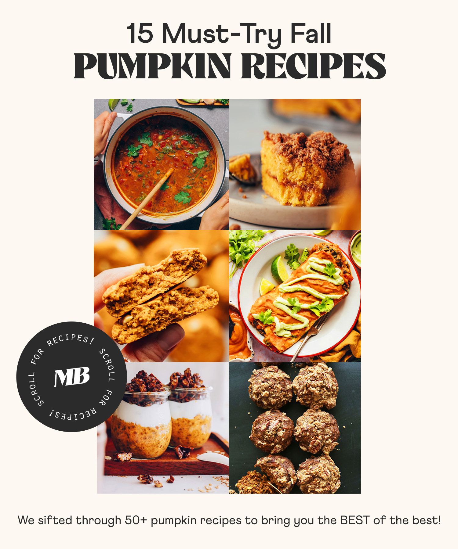 Photos of some of our must-try fall pumpkin recipes that are the best of the best